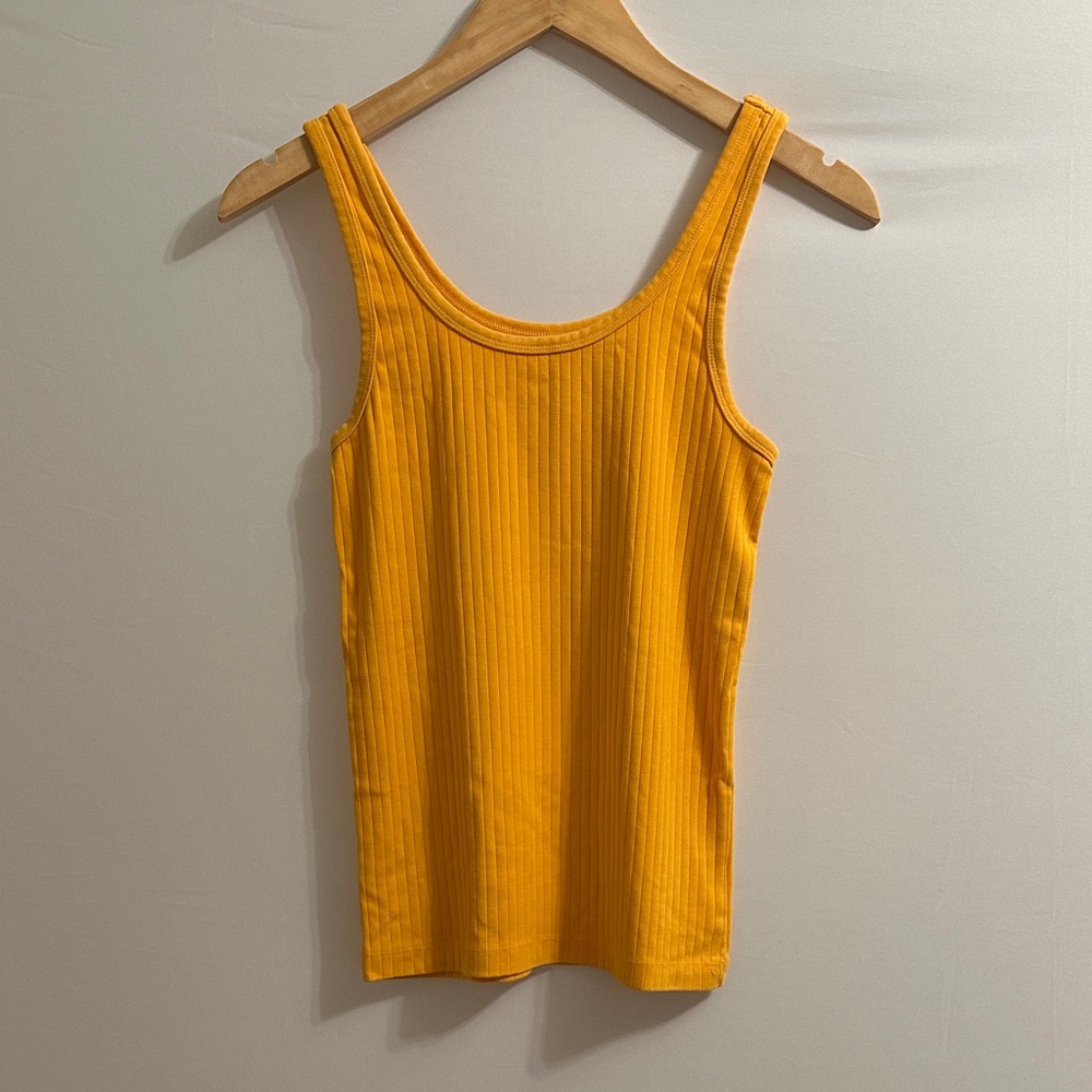 Aerie Orange Ribbed Tank Top